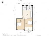 丰庄二村2室1厅1卫66.9㎡户型图