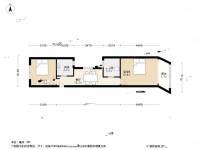 丰庄二村2室1厅1卫66.5㎡户型图