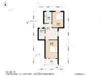 丰庄二村2室1厅1卫63.6㎡户型图