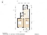 丰庄二村2室1厅1卫71.5㎡户型图