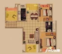 欧韵艺墅公寓2室2厅1卫58㎡户型图