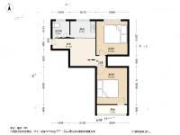 宝城一村2室1厅1卫56.8㎡户型图
