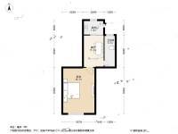 泗塘一村1室1厅1卫50.3㎡户型图