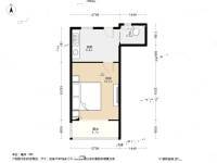 泗塘三村1室0厅1卫29.8㎡户型图