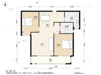 世纪非凡锦城2室2厅1卫96.5㎡户型图