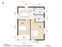 永清新村2室1厅1卫56.5㎡户型图