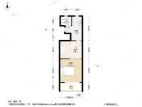 桃园新村(宝山)1室1厅1卫37.1㎡户型图