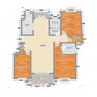 崇明新城明珠花苑3室0厅0卫155㎡户型图