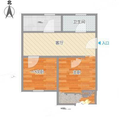 桃浦三村2室0厅0卫39㎡户型图