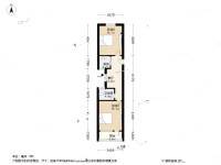 宜川三村2室1厅1卫62.2㎡户型图