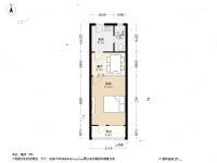 宜川三村1室1厅1卫39.6㎡户型图