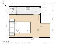 宜川三村1室0厅1卫26.2㎡户型图