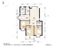 青溪新村北区3室2厅2卫123㎡户型图