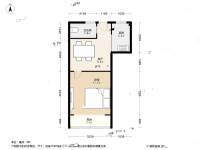 南泉苑1室1厅1卫41.4㎡户型图