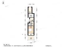 南泉苑2室1厅1卫55.3㎡户型图