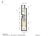 南泉苑2室1厅1卫57.9㎡户型图