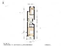 南泉苑2室1厅1卫60㎡户型图