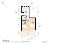 潍坊六村2室1厅1卫55.4㎡户型图