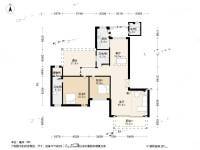 上海滩花园洋房2室2厅2卫181.4㎡户型图