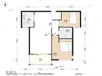 未来域2室2厅1卫91.5㎡户型图