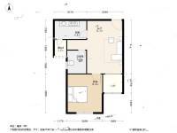 惠康苑西苑1室1厅1卫59.1㎡户型图