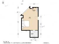 仙都绿苑1室1厅1卫44.5㎡户型图