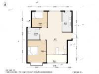 鹏丰苑2室1厅1卫84.7㎡户型图