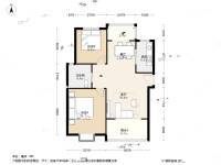 鹏丰苑2室2厅1卫86.1㎡户型图