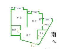 绿地临港家园1室1厅1卫55㎡户型图