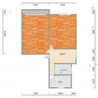 博二小区2室0厅0卫60㎡户型图
