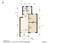 东兴苑2室1厅1卫85.1㎡户型图