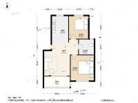 鑫唐绿波庭2室2厅1卫76.5㎡户型图