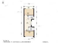 云台苑2室1厅1卫60.5㎡户型图