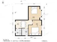 云台苑2室1厅1卫70㎡户型图