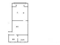 百第宜山大厦1室1厅1卫32㎡户型图