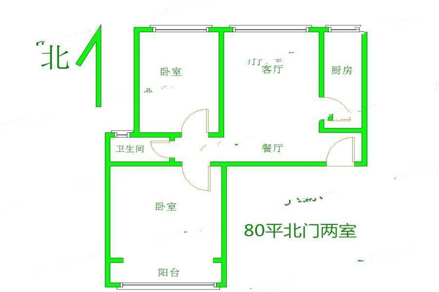 阳光印象小区2室1厅0卫100㎡户型图