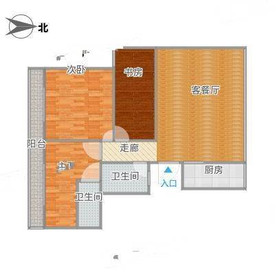 拨浪鼓花园3室0厅0卫117㎡户型图