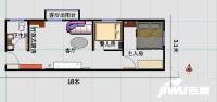 银座公寓2室1厅1卫56㎡户型图