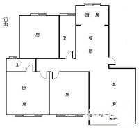 福中福住宅楼3室2厅1卫85㎡户型图