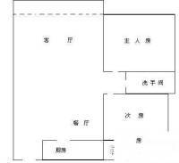 桃源居4区2室2厅1卫80㎡户型图