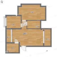 宝安35区住宅楼2室1厅0卫87㎡户型图