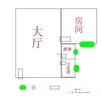 新安湖住宅楼1室0厅1卫22㎡户型图