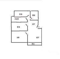 立新花园三期3室1厅1卫72㎡户型图