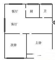 锦绣新村(罗湖)2室2厅1卫73㎡户型图