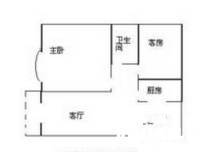 龙富花园(布吉)2室2厅1卫81㎡户型图