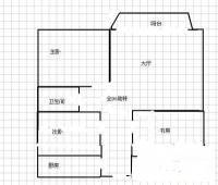 城龙花园二期3室2厅1卫107㎡户型图