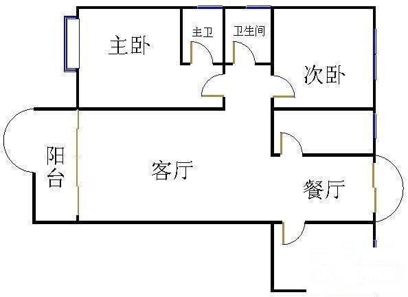 德兴花园3室2厅2卫103㎡户型图