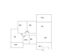 佳兆业可园五期3室2厅2卫106㎡户型图