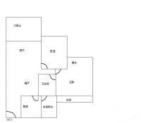 佳兆业可园五期2室2厅2卫75㎡户型图