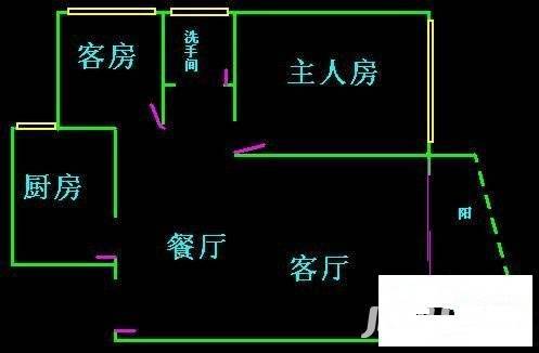 锦绣东方3室2厅2卫108㎡户型图